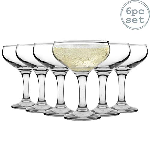 Rink Drink Champagner -Untertassen - 235ml - Klar - Pack Von 6 von Rink Drink