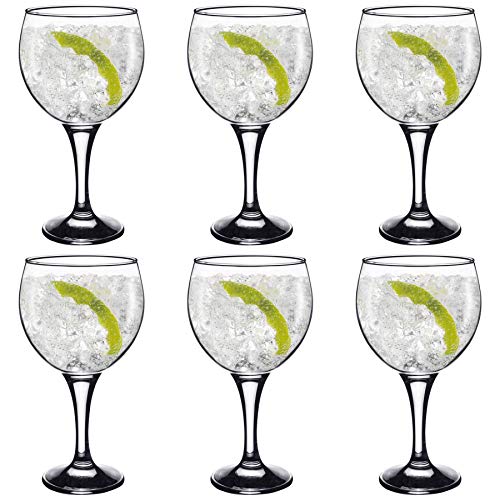 Rink Drink Spanische Gin Tonic-Gläser - 645 ml - 6 Copa-Ballongläser von Rink Drink