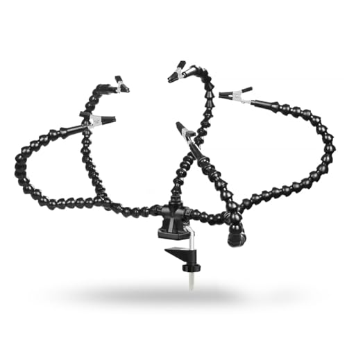 Rinteea 1 x Multi-Löthilfe-Werkzeug, Tisch-Clip, Dritthand-Lötständer, Schweißen, Leiterplattenhalter, flexibler Arm, Lötwerkzeug von Rinteea
