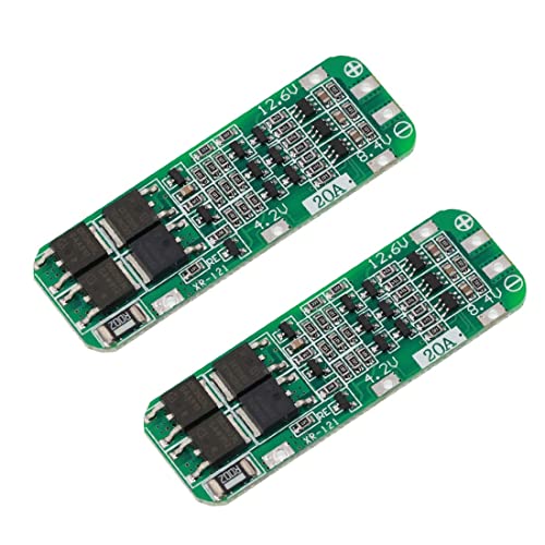 Rinteea 2 STÜCKE 3S 20A Lithiumbatterie 18650 LadegeräT PCB Schutzplatine 18650 Li-Ion Batterielademodul 11,1 V 12 V 12,6 V von Rinteea