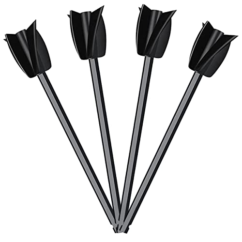 Rinteea 4Pcs Epoxy Mischstab Farbe RüHrstab Zement Farbmischer Aufsatz mit Bohrfutter für ÖLfarbe (Schwarz) von Rinteea