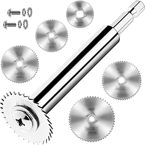 Rinteea PVC-Rohr-Innenschneider, Rohr-Innenschneidemaschine mit 1/4-Zoll-Sechskantschaft, Sanitär-Innenschneider, Innenrohrschneider, 5 Sägeblätter von Rinteea