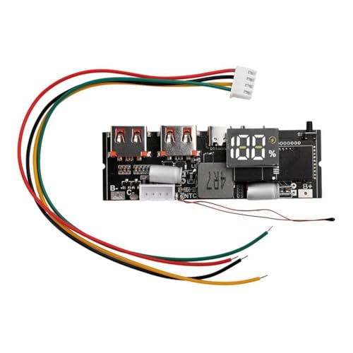 Rinteea Power Bank Doppel-TYPE-C-Anschluss -Wege-Mobilstromversorgungsmodul 18650 Ladeplatine DIY-Motherboard 5S 100W von Rinteea