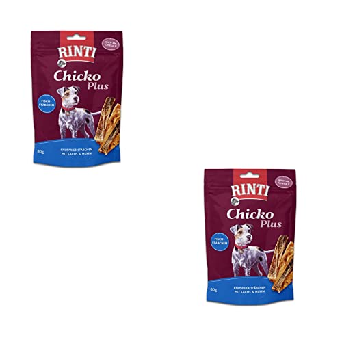 RINTI Chicko Fischstäbchen mit Lachs & Huhn - Doppelpack - 2 x 80g von Rinti