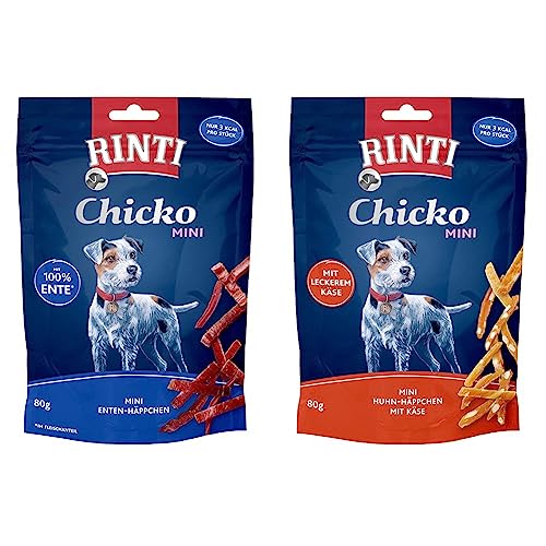 RINTI Chicko Mini Ente 12 x 80 g & Chicko Mini Huhn und Käse 12 x 80 g RINTI Chicko Mini Ente 12 x 80 g & Chicko Mini Huhn und Käse 12 x 80 g von Rinti