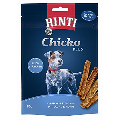 RINTI Chicko Plus Fischstäbchen mit Lachs&Huhn 1x80g von Rinti