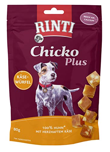 RINTI Chicko Plus Käsewürfel mit Huhn 12x80g von Rinti