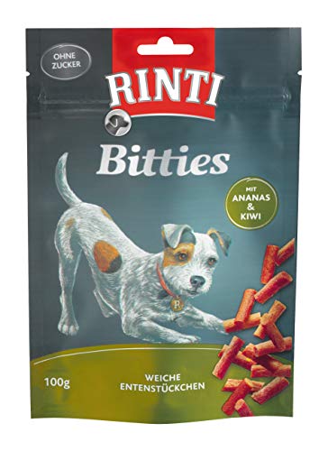 RINTI Extra Bitties Ente mit Ananas & Kiwi 12 x 100 g von Rinti