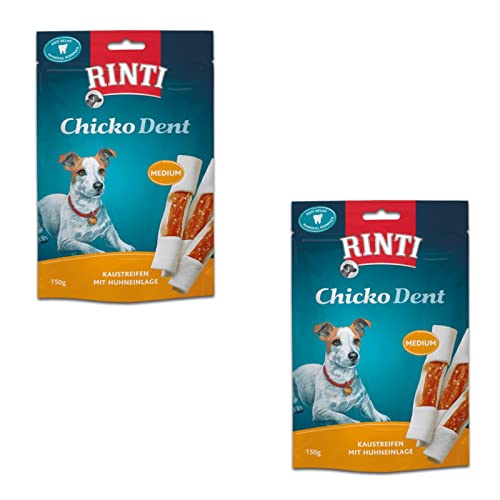 RINTI Extra Chicko DENT CHICKEN MEDIUM für Hunde - Doppelpack - 2 x 150g von Rinti