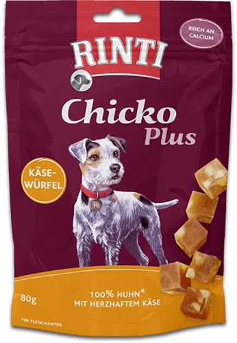 RINTI Extra Chicko Plus KÄSEWÜRFEL mit Huhn für Hunde - 1 x 80g von Rinti