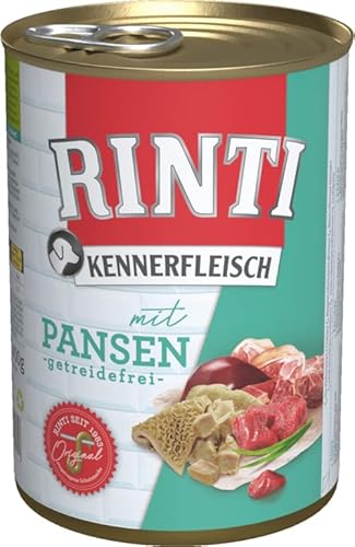 Rinti Hundenassfutter Kennerfleisch mit Pansen 6x400g von Rinti