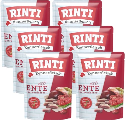 Rinti Kennerfleisch Ente | 6 x 400g Frischebeutel | 70 % Fleisch & Innereien | 15 % Ente | Getreidefrei | Mit Omega 3 & Ballaststoffen | Alleinfutter für Hunde | Ohne Formfleisch Rinti Kennerfleisch Ente | 6 x 400g Frischebeutel | 70 % Fleisch & Innereien | 15 % Ente | Getreidefrei | Mit Omega 3 & Ballaststoffen | Alleinfutter für Hunde | Ohne Formfleisch von Rinti