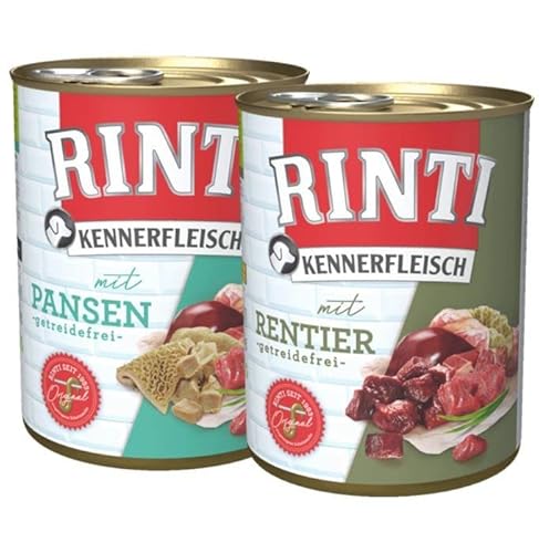 Rinti Kennerfleisch Multipack Pansen und Rentier 24 x 800 g Rinti Kennerfleisch Multipack Pansen und Rentier 24 x 800 g von Rinti