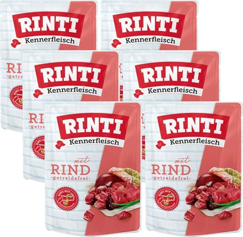 Rinti Kennerfleisch Rind | 6 x 400g Frischebeutel | 70 % Fleisch & Innereien mit 35 % Rind | Getreidefrei | Mit Omega 3 & Ballaststoffen | Alleinfutter für ausgewachsene Hunde Rinti Kennerfleisch Rind | 6 x 400g Frischebeutel | 70 % Fleisch & Innereien mit 35 % Rind | Getreidefrei | Mit Omega 3 & Ballaststoffen | Alleinfutter für ausgewachsene Hunde von Rinti