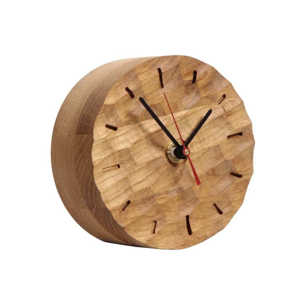 Rio Lindo - Dunes Table Clock - runde Design Tischuhr aus Eichenholz von Rio Lindo