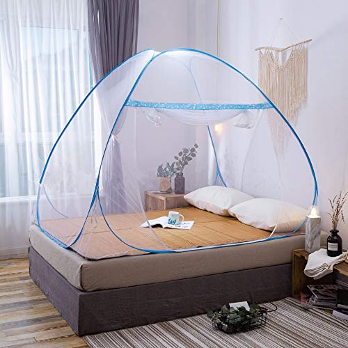 RioHouse Pop-up-Moskitonetze, Übergroßem Eintrag Moskitonetz Zelt für Einzelbett, Geeignet für Reisen, Camping (120 * 190 cm) von RioHouse