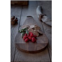 Servierbrett Aus Walnuss - Und Eichenholz, Gourmet-Geschenke, Ideal Für Momente Der Geschmackvollen Freude, Handwerkliche Geschenke, Einzigartiges von RioLindoGifts