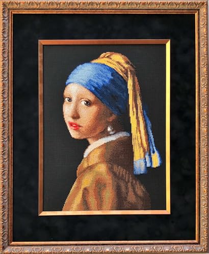 RIOLIS Counted Cross Stitch Kit 11.75"X15.75"-Girl With A Pearl Earring (14 Count) -R100/063 von Riolis