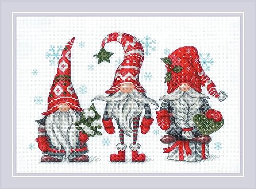 RIOLIS Counted Cross Stitch Kit 11.75"X8.25"-Gnomes von Riolis