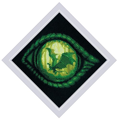 Riolis Kreuzstich Stickpackung "Drachenauge", Zählmuster, 20x20cm Riolis Kreuzstich Stickpackung "Drachenauge", Zählmuster, 20x20cm von Riolis