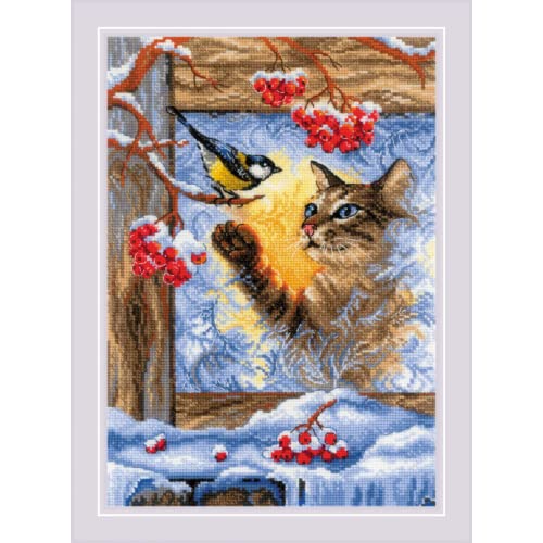 RIOLIS Counted Cross Stitch Kit 8.25"X11.75"-Meeting At The Window (14 Count) von Riolis