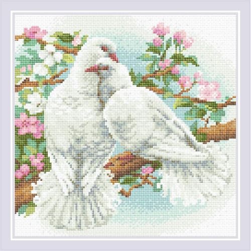 RIOLIS Diamond Mosaic Embroidery Kit 11.75"x11.75"-White Doves -RAM0058 RIOLIS Diamond Mosaic Embroidery Kit 11.75"x11.75"-White Doves -RAM0058 von Riolis