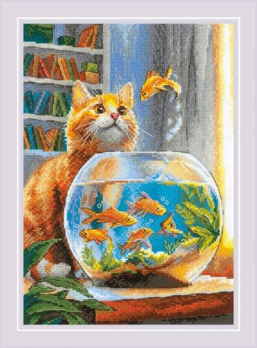 Riolis Kreuzstich Stickpackung "Beobachter", Zählmuster, 21x30cm von Riolis