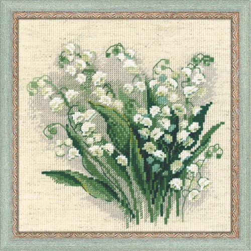 Riolis Stickbildset Kreuzstich "Maiglöckchen", Zählmuster von Riolis