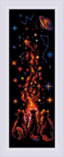 Riolis Kreuzstich Set "Nachtzauber", Zahlmuster, 10x30cm Riolis Kreuzstich Set "Nachtzauber", Zahlmuster, 10x30cm von Riolis