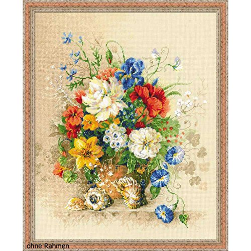 Riolis 100/042 Kreuzstich-Set Flämischer Sommer Kreuzstich-Set, Baumwolle, Mehrfarbig, 40 x 50 x 0.1 cm Riolis 100/042 Kreuzstich-Set Flämischer Sommer Kreuzstich-Set, Baumwolle, Mehrfarbig, 40 x 50 x 0.1 cm von Riolis
