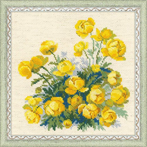 Riolis Stickbildset Kreuzstich "Trollblume", Zählmuster von Riolis