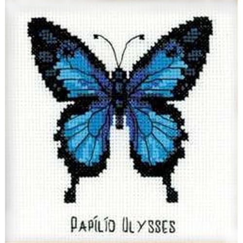 Riolis Stickbildset Kreuzstich "Odysseus Schmetterling", Zählmuster von Riolis