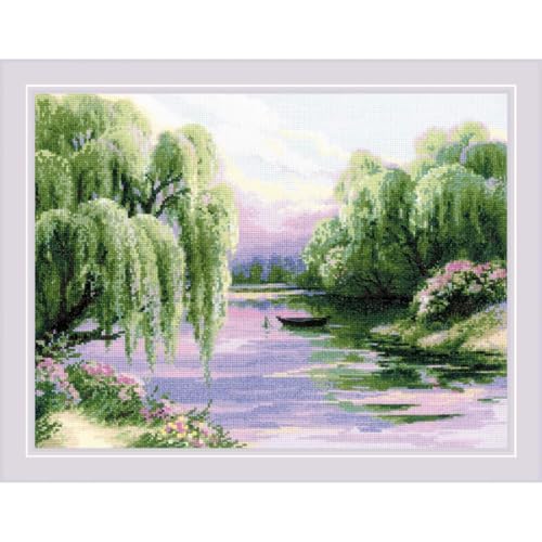 Riolis Kreuzstich Set "Ruhiger Morgen", Zählmuster, 40x30cm Riolis Kreuzstich Set "Ruhiger Morgen", Zählmuster, 40x30cm von Riolis