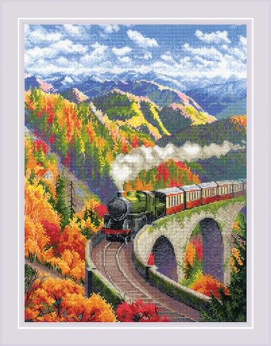Riolis Kreuzstich Stickpackung "Herbstexpress", Zählmuster, 30x40cm Riolis Kreuzstich Stickpackung "Herbstexpress", Zählmuster, 30x40cm von Riolis