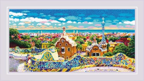 Riolis Kreuzstich Stickpackung "Park Güell", Zählmuster, 60x30cm Riolis Kreuzstich Stickpackung "Park Güell", Zählmuster, 60x30cm von Riolis