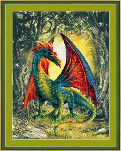 Riolis Kreuzstich-Set "Walddrache", Zählmuster von Riolis