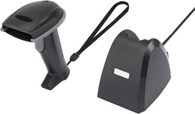 Riotec iCR6307ABU 1D Wireless Barcode-Scanner LED Schwarz Hand-Scanner USB Scan Riotec iCR6307ABU 1D Wireless Barcode-Scanner LED Schwarz Hand-Scanner USB Scan von Riotec
