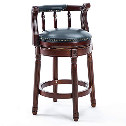 RiouPsithuric Blaue Barhocker aus Leder mit Drehgelenk, Esszimmerstühle mit 360°-Thekenhöhe, perfekt für & Wohnzimmer, verstellbare Höhe 25,6"/29,5", stilvolle, Bequeme Sitzgelegenheiten von RiouPsithuric