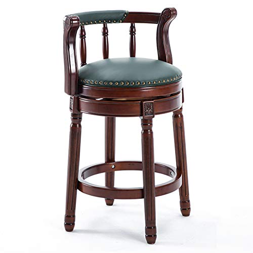 RiouPsithuric Grüne Barhocker, 360° drehbare Esszimmerstühle in Thekenhöhe, Ledersitz, ideal für & Wohnzimmer, höhenverstellbar 25,6"/29,5" (65,9 cm) stilvoll und bequem von RiouPsithuric