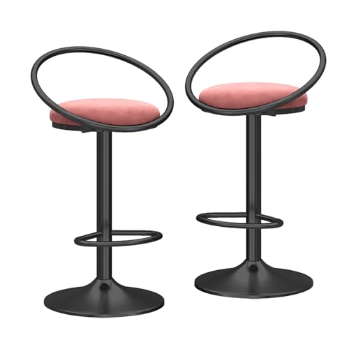 RiouPsithuric Verstellbare, drehbare Barhocker, 2er-Set, gepolsterte Stühle in Thekenhöhe mit Hohlrücken-Design für Küche, Esszimmer, Hausbar, Bequeme Sitzgelegenheiten RiouPsithuric Verstellbare, drehbare Barhocker, 2er-Set, gepolsterte Stühle in Thekenhöhe mit Hohlrücken-Design für Küche, Esszimmer, Hausbar, Bequeme Sitzgelegenheiten von RiouPsithuric