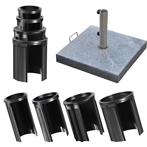 4 Stück Schirmstand Loch Ring Stecker Abdeckung Reduzierringe für Terrassenschirm Tischschirm Sonnenschirm Schirmstand Ersatzteil für Durchmesser 1, 1,3, 1,5 oder 2 Zoll Schirmstange von Ripeng