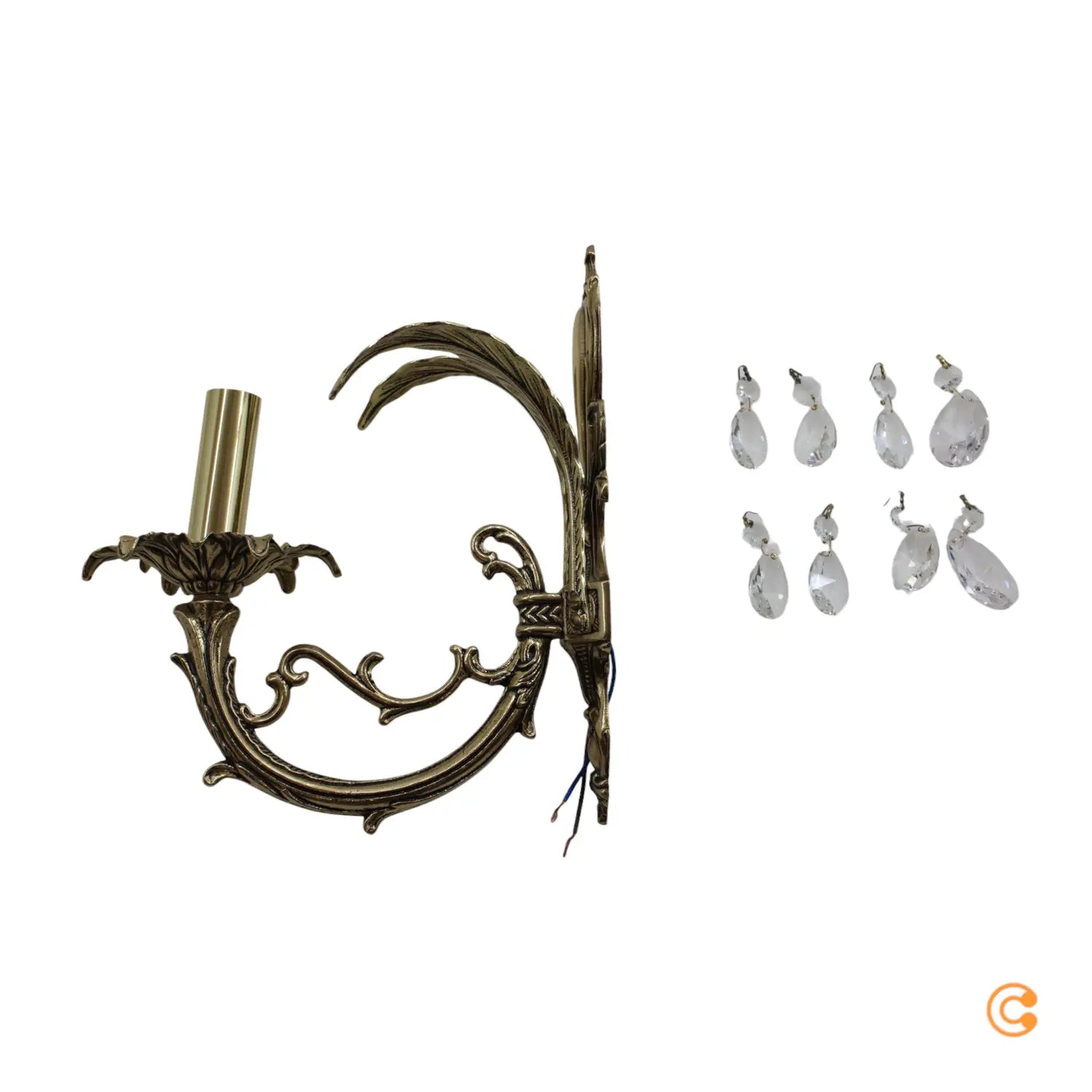 B-Ware Riperlamp Wandlampe Leuchte Palmera Asfour Kristallperlen 1 Flammig Gold 1x E14 B-Ware Riperlamp Wandlampe Leuchte Palmera Asfour Kristallperlen 1 Flammig Gold 1x E14 von Riperlamp