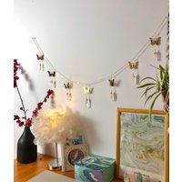 Wandbehang/ Kristall Wanddeko/ Wand Kunst/ Banner/ Schmetterling Boho Dekor/ Einweihungsgeschenk/ Deko Für Zuhause/ Geschenk Frau von RipplexLove