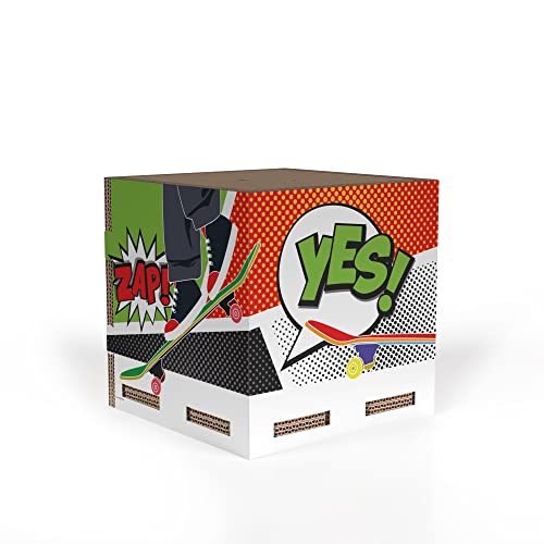 Rippotai Hip Hop Spielzeugkiste für das Kinderzimmer mit Street-Musik-Illustration, klein, 24 cm von RIPPOTAI