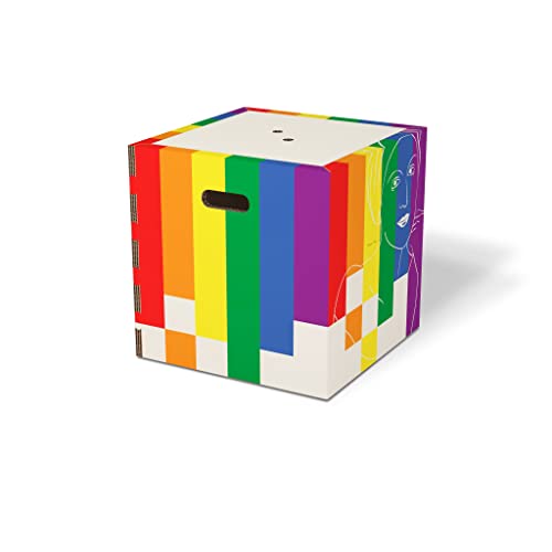 Rippotai Musiklicher Sitzsack, Karton, Regenbogen, 40 cm von Rippotai