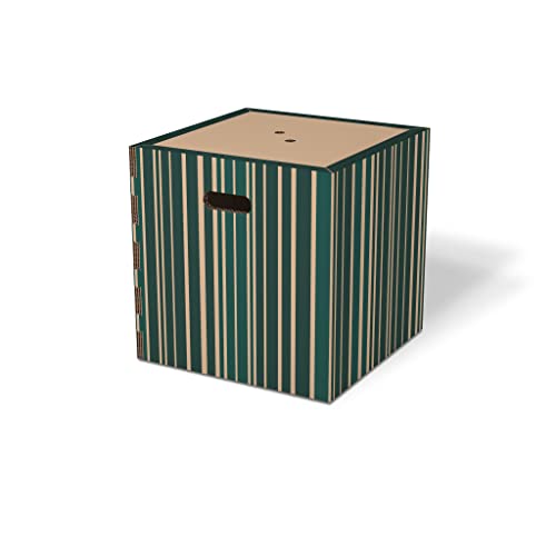 Sitzhocker Fußhocker Poufpotai Chic Stripes 40 x 40 x 40 cm von Rippotai