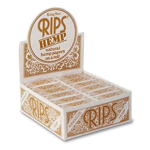 Rips King Size Hemp Natural Rolling Papers 24 Pack von Rips
