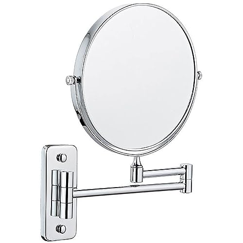 Rirmor-MRJ Kosmetikspiegel Wandmontage mit 1X / 3X Vergrößerung, 360° Drehung Erweitert Schminkspiegel Rasierspiegel Wandspiegel für Badezimmer und Hotel (Size:6inch,Color:1X+3X) von Rirmor-MRJ