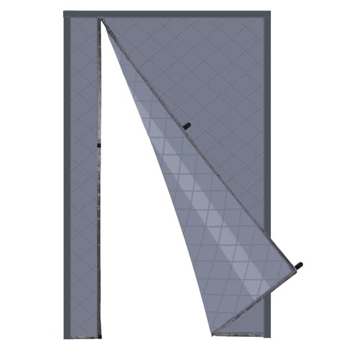 Risareyi Magnet Wärmeschutzvorhang Tür Seitliche Öffnung 100x195cm, Grau Türvorhang Thermo Kälteschutz Winter Wasserdicht Winddicht Staubdicht Kälteschutzvorhang für Haustür Balkontür Klimaanlage Risareyi Magnet Wärmeschutzvorhang Tür Seitliche Öffnung 100x195cm, Grau Türvorhang Thermo Kälteschutz Winter Wasserdicht Winddicht Staubdicht Kälteschutzvorhang für Haustür Balkontür Klimaanlage von Risareyi