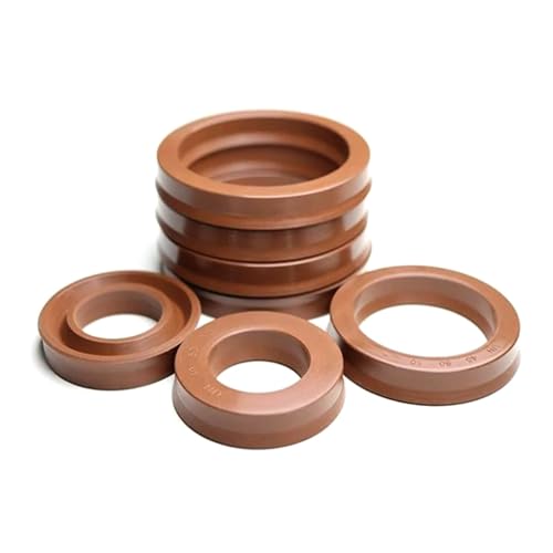 10 Stück Innendurchmesser 8 mm – 28 mm, UN/U/Y-Typ-Ring, Hydrauliköldichtung aus Fluorkautschuk FKM, Zylinderkolbendichtung von Risdany